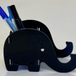 Laser Cutter Example Elephant Pen Holder